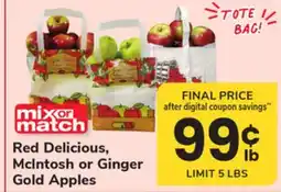 ACME Red Delicious, Mclntosh or Ginger Gold Apples offer