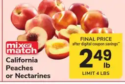 ACME California Peaches or Nectarines offer