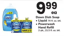 ACME Dawn Dish Soap Liquid 70 fl. oz. btl., Powerwash Hand Refill 2 - pk., 21.5 fl. oz. btl offer