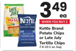 ACME Kettle Brand Potato Chips or Late July Tortilla Chips offer
