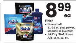 ACME Finish Powerball 21-32 ct. pkg. power, ultimate or quantum Jet Dry 3in1 Rinse Aid 16 fl. oz. btl offer