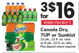 ACME Canada Dry, 7UP or Sunkist offer