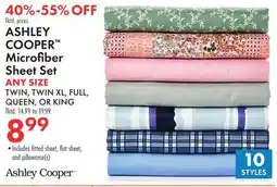 Boscov's ASHLEY COOPER Microfiber Sheet Set offer