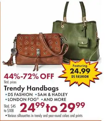 Boscov's Trendy Handbags offer