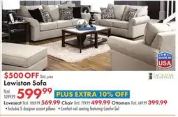 Boscov's Lewiston Sofa offer