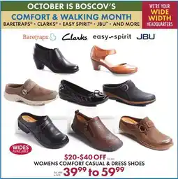 Boscov's WOMENS COMFORT CASUAL & DRESS SHOES offer