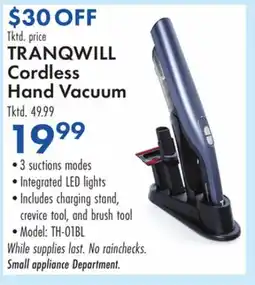 Boscov's TRANQWILL Cordless Hand Vacuum offer