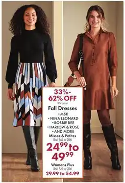 Boscov's Fall Dresses offer