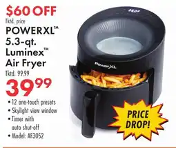 Boscov's POWERXL 5.3-qt. Luminex Air Fryer offer
