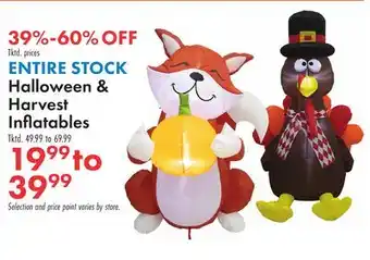 Boscov's ENTIRE STOCK Halloween & Harvest Inflatables offer