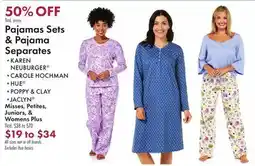 Boscov's Pajamas Sets & Pajama Separates offer