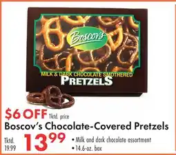 Boscov's Boscov's Chocolate-Covered Pretzels offer