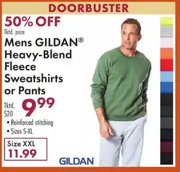 Boscov's Mens GILDAN Heavy-Blend Fleece Sweatshirts or Pants offer