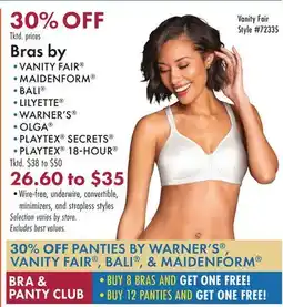 Boscov's Bras by offer