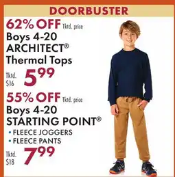 Boscov's Boys 4-20 ARCHITECT Thermal Tops offer