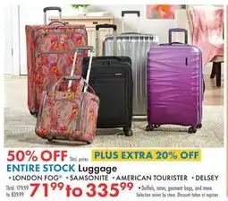 Boscov's ENTIRE Luggage offer
