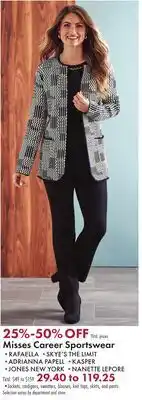 Boscov's Misses Career Sportswear offer