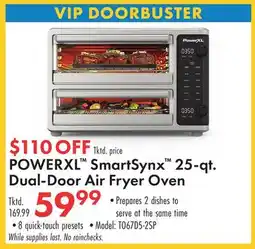 Boscov's POWERXL SmartSynx 25-qt. Dual-Door Air Fryer Oven offer