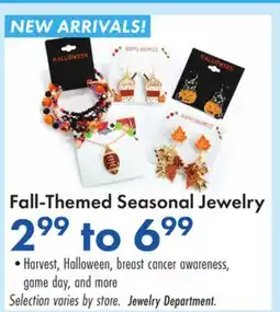 Boscov's Fall-Themed Seasonal Jewelry offer