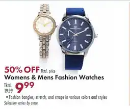 Boscov's Womens & Mens Fashion Watches offer