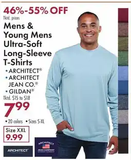 Boscov's Mens & Young Mens Ultra-Soft Long-Sleeve T-Shirts offer