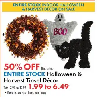 Boscov's Halloween & Harvest Tinsel Décor offer