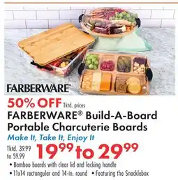 Boscov's FARBERWARE Build-A-Board Portable Charcuterie Boards offer
