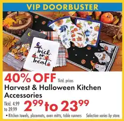 Boscov's Harvest & Halloween Kitchen Accessories offer