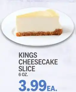 Kings Food Markets KINGS CHEESECAKE SLICE offer