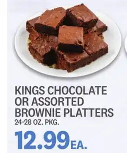 Kings Food Markets KINGS CHOCOLATE OR ASSORTED BROWNIE PLATTERS offer