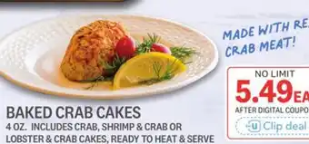 Kings Food Markets BAKED CRAB CAKES offer