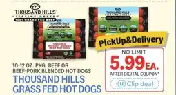 Kings Food Markets THOUSAND HILLS GRASS FED HOT DOGS offer