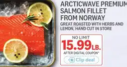 Kings Food Markets ARCTICWAVE PREMIUM SALMON FILLET FROM NORWAY offer