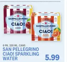 Kings Food Markets SAN PELLEGRINO CIAO! SPARKLING WATER offer