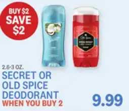 Kings Food Markets SECRET OR OLD SPICE DEODORANT offer