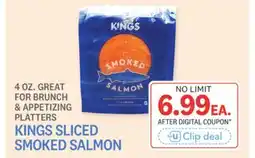 Kings Food Markets KINGS SLICED SMOKED SALMON offer