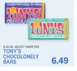 Kings Food Markets TONY'S CHOCOLONELY BARS offer