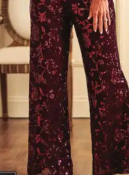 Boscov's MSK Sequin Palazzo Pant Mesh offer