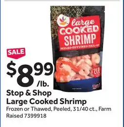 Stop&Shop Stop & Shop Large Cooked Shrimp offer