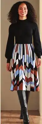 Boscov's NINA LEONARD Mock Neck Sweater Dress offer