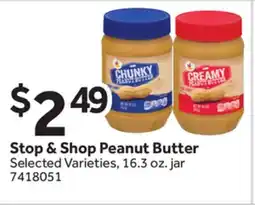 Stop&Shop STOP & SHOP PEANUT BUTTER offer