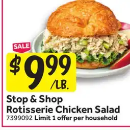 Stop&Shop STOP & SHOP ROTISSERIE CHICKEN SALAD offer