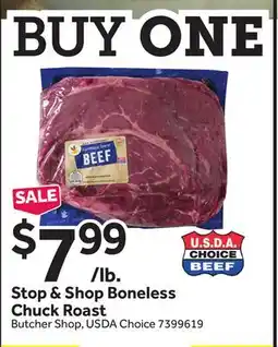 Stop&Shop Stop & Shop Boneless Chuck Roast offer
