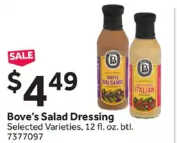 Stop&Shop Bove's Salad Dressing offer