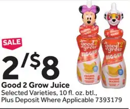 Stop&Shop Good 2 Grow Juice offer