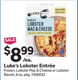 Stop&Shop Luke's Lobster Entrée offer