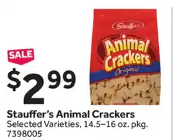 Stop&Shop Stauffer's Animal Crackers offer