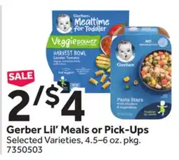 Stop&Shop Gerber Lil' Meals or Pick-Ups offer