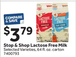 Stop&Shop Stop & Shop Lactose Free Milk offer