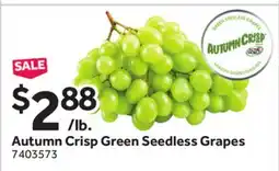 Stop&Shop Autumn Crisp Green Seedless Grapes offer